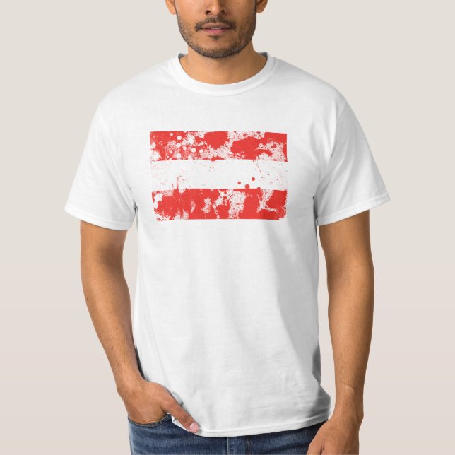 Flagga Österrike Tee (Framsida)