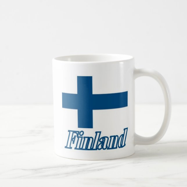 Flagga över den Finland designen Kaffemugg (Höger)