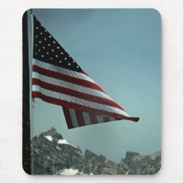 Flagga över Teton Mousepad Musmatta