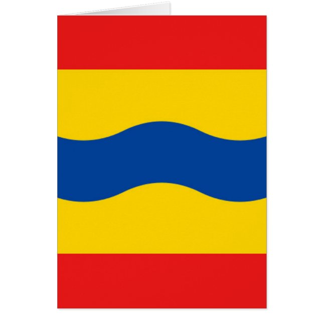Flagga Overijssel Hälsningskort (Framsidan)