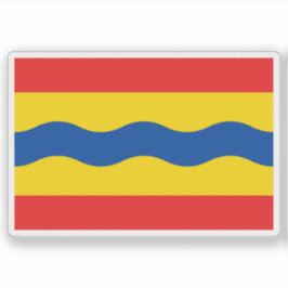 Flagga Overijssel, Nederländerna Klistermärken