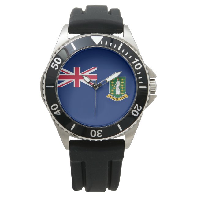 Flagga på Brittiska Jungfruöarna (BVI) Armbandsur (Framsida)