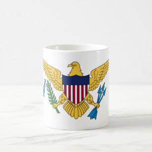 Flagga på Jungfruöarna i Stater Kaffemugg