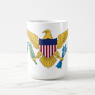 Flagga på Jungfruöarna i Stater Kaffemugg