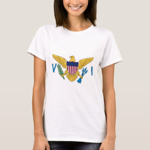 Flagga på Jungfruöarna i Stater T Shirt
