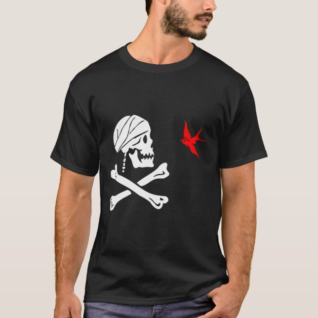 Flagga på kapten Jack Sparrow T Shirt (Framsida)