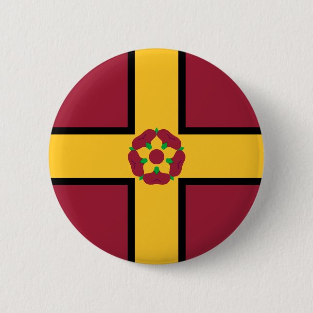 Flagga på Northamptonshire Pinback Button Knapp (Framsida)