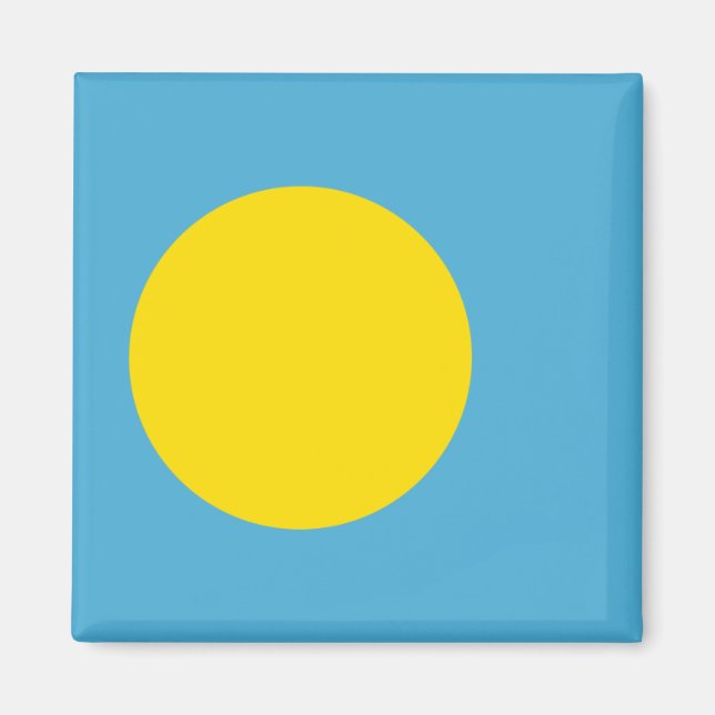 Flagga Palau Magnet (Framsidan)