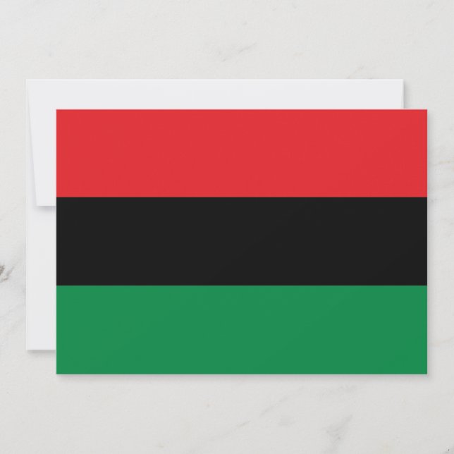 Flagga Pan-African UNIA Kwanzaa, modern Julkort (Framsida)