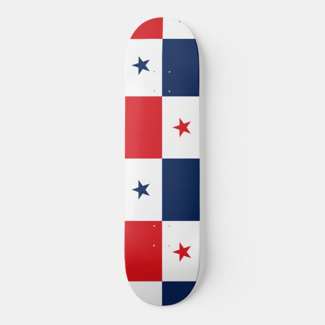 Flagga Panama Mini Skateboard Bräda 18,5 Cm (Framsida)