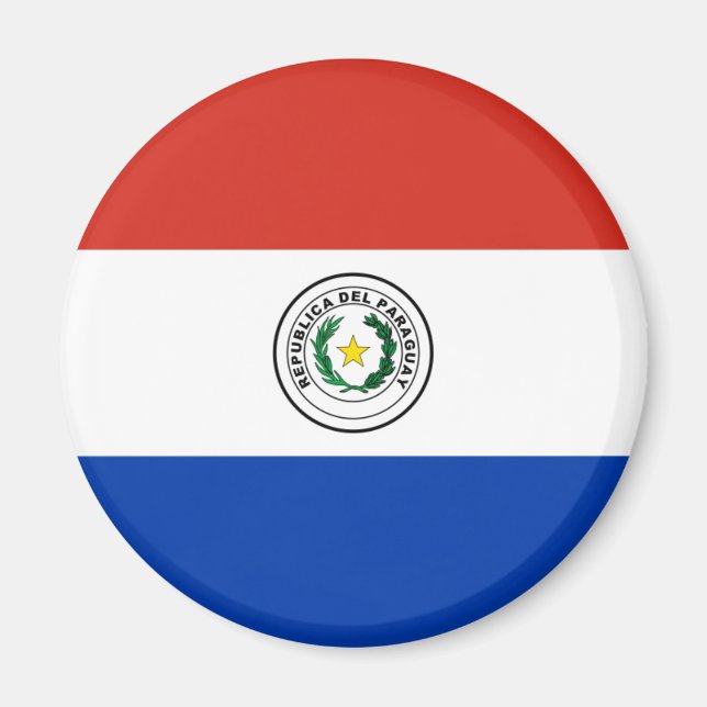 Flagga Paraguay - Bandera de Paraguay Magnet (Framsidan)