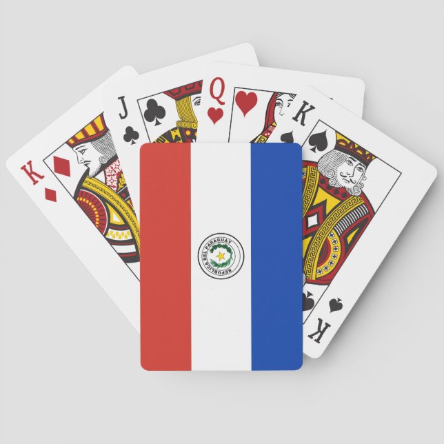 Flagga Paraguay Casinokort (Baksidan)