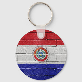 Flagga Paraguay Nyckelring