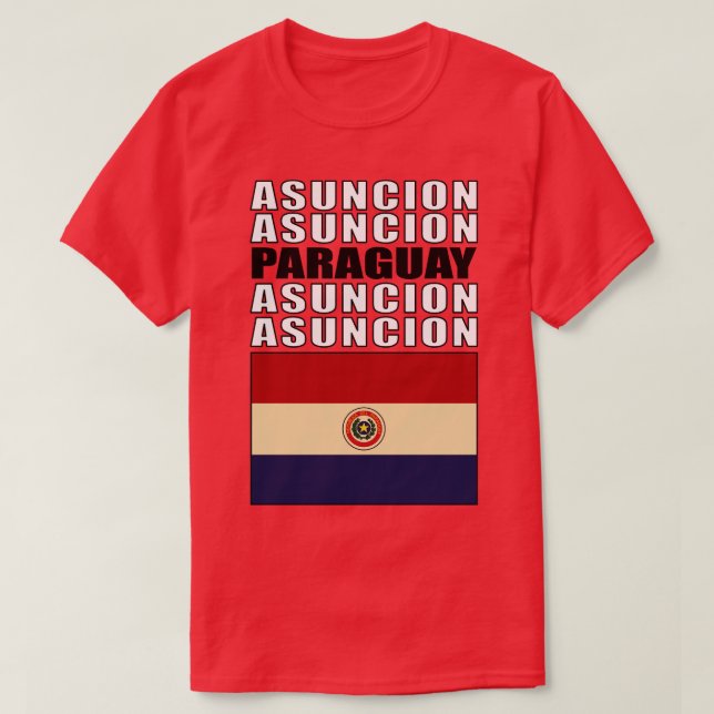 Flagga Paraguay T Shirt (Design framsida)