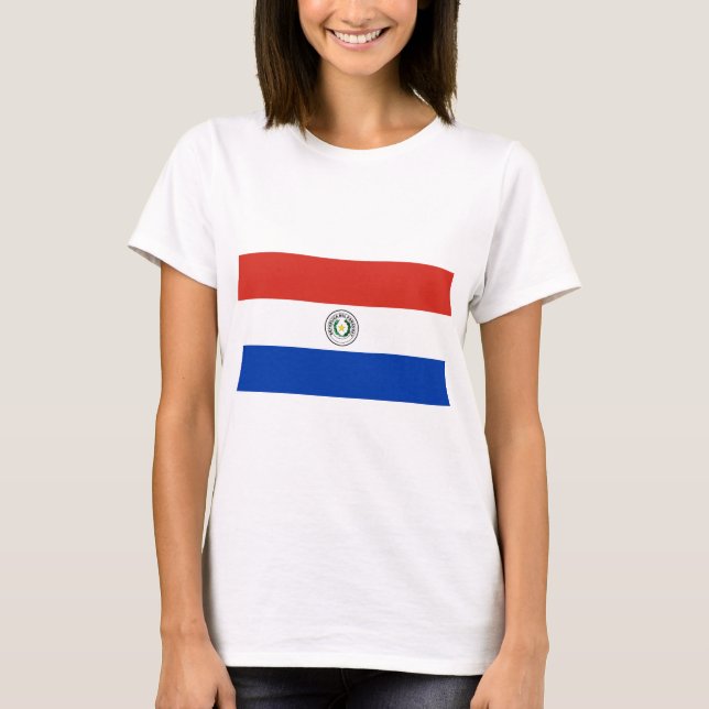 Flagga Paraguay T Shirt (Framsida)