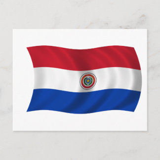 Flagga Paraguay Vykort