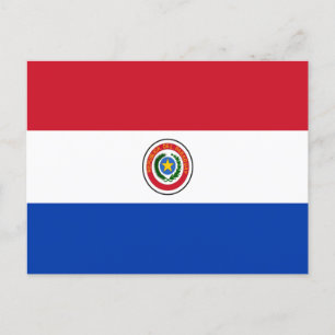 Flagga Paraguay Vykort