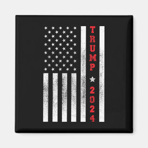 Flagga Patriotic 4:e juli-trumpen 2024 Magnet
