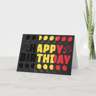 Flagga Patriotic Birthday Kort