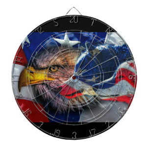 Flagga Patriotic Örn Varg Darttavla