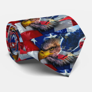 Flagga Patriotic Örn Varg Slips
