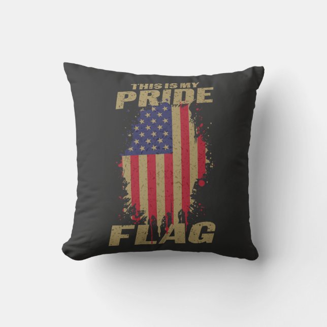 FLAGGA Patriotic Pride USA 4 juli Kudde (Framsida)