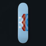 Flagga Peoria, Arizona Mini Skateboard Bräda 18,5 Cm<br><div class="desc">Skateboard med en utformning med flagga Peoria,  Arizona. En blå,  brun och vit flagga med bergstoppar och tre stjärnor</div>