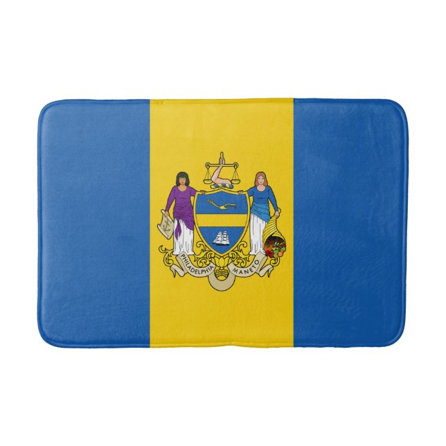 Flagga Philadelphia, Pennsylvania Bath Mat Badrumsmatta (Framsidan)