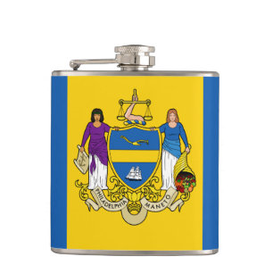 Flagga Philadelphia, Pennsylvania Hip-kolv Fickplunta