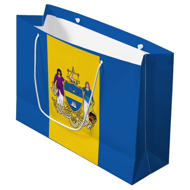 Flagga Philadelphia, Pennsylvania Large Gift Bag (Framsidan Vinklad)