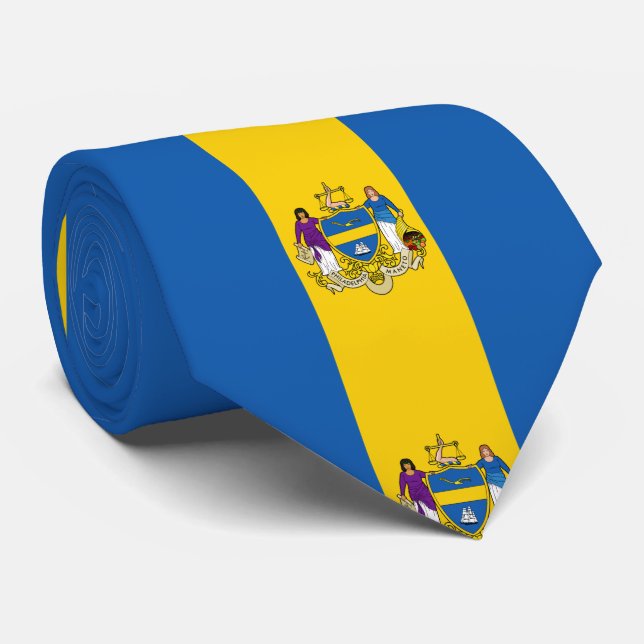 Flagga Philadelphia, Pennsylvania Tie Slips (Rullad)