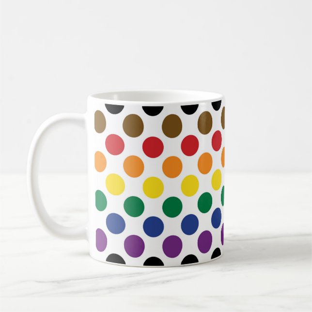 Flagga Philadelphia Rainbow Pride Kaffemugg (Vänster)
