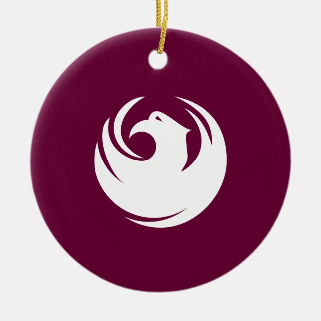 Flagga Phoenix (Arizona) Julgransprydnad Keramik (Framsidan)