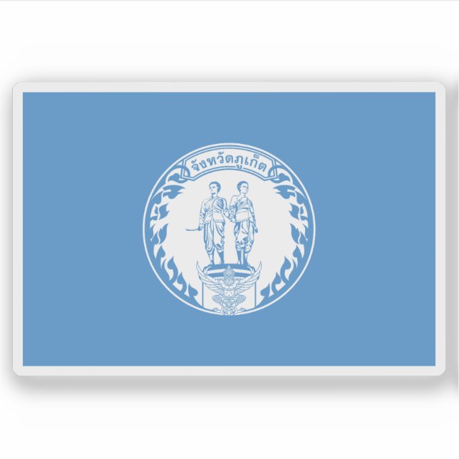 Flagga Phuket, Thailand Klistermärken (Framsida)