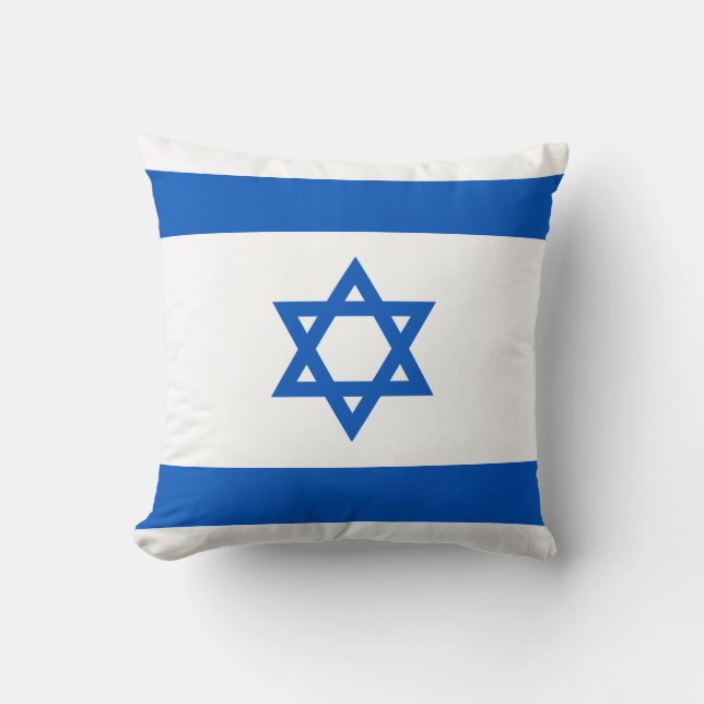 Flagga Pillow för Israel Flagga x Kudde (Framsida)