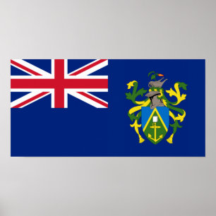Flagga Pitcairn Poster