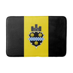 Flagga Pittsburgh, Pennsylvania Bathroom Mat Badrumsmatta