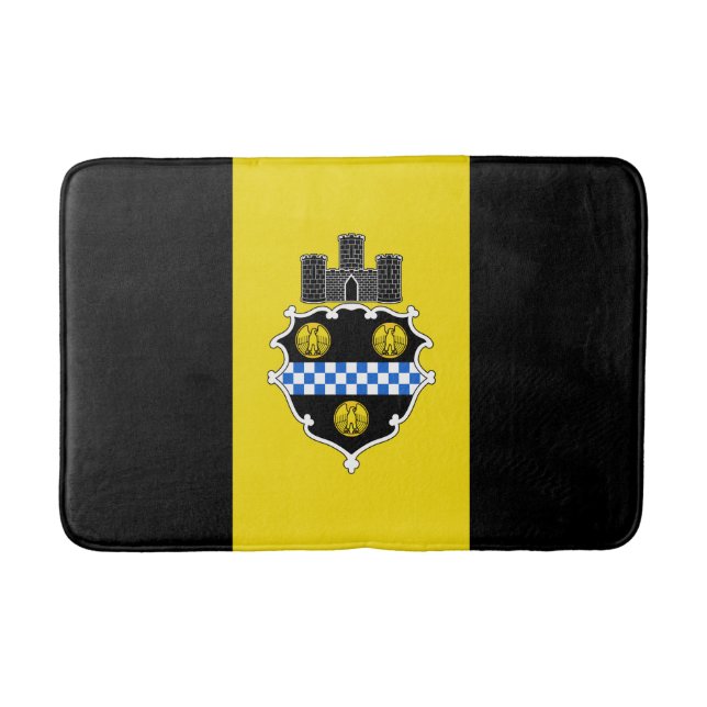 Flagga Pittsburgh, Pennsylvania Bathroom Mat Badrumsmatta (Framsidan)
