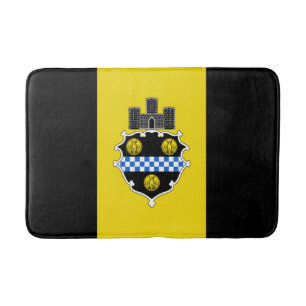 Flagga Pittsburgh, Pennsylvania Bathroom Mat Badrumsmatta