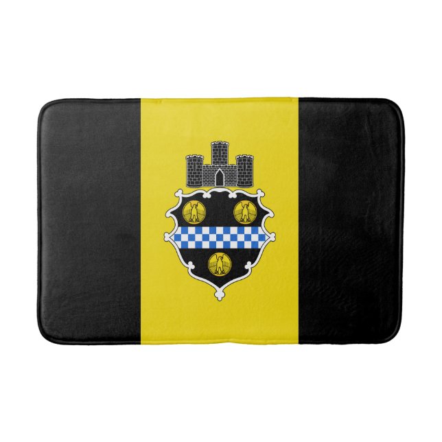 Flagga Pittsburgh, Pennsylvania Bathroom Mat Badrumsmatta (Framsidan)