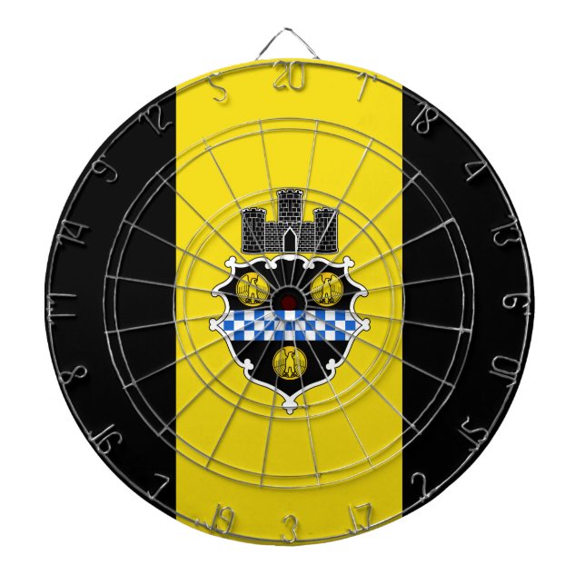 Flagga Pittsburgh, Pennsylvania Darttavla Med Da (Framsidan)