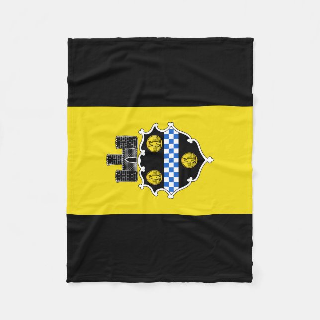 Flagga Pittsburgh, Pennsylvania Fleece Blanket (Framsidan)