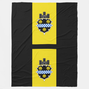 Flagga Pittsburgh, Pennsylvania Fleece Blanket