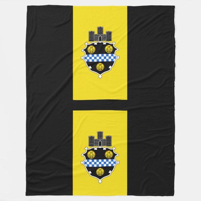 Flagga Pittsburgh, Pennsylvania Fleece Blanket (Framsidan)