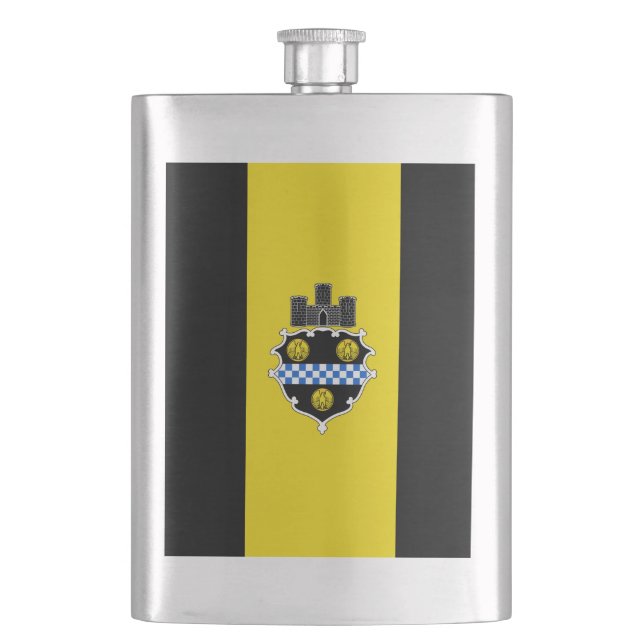 Flagga Pittsburgh, Pennsylvania Hip Flask Fickplunta (Framsidan)