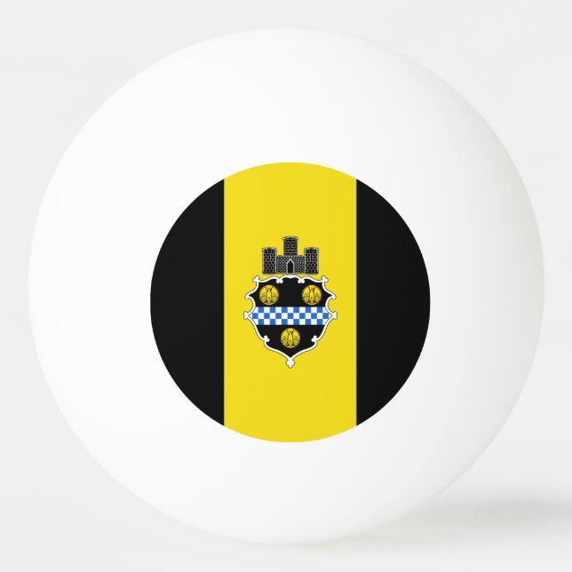 Flagga Pittsburgh, Pennsylvania Ping-Pong Ball Pingisboll (Framsidan)