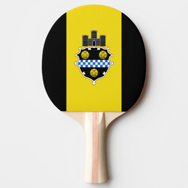 Flagga Pittsburgh, Pennsylvania Ping Pong Paddle Pingisracket (Framsidan)