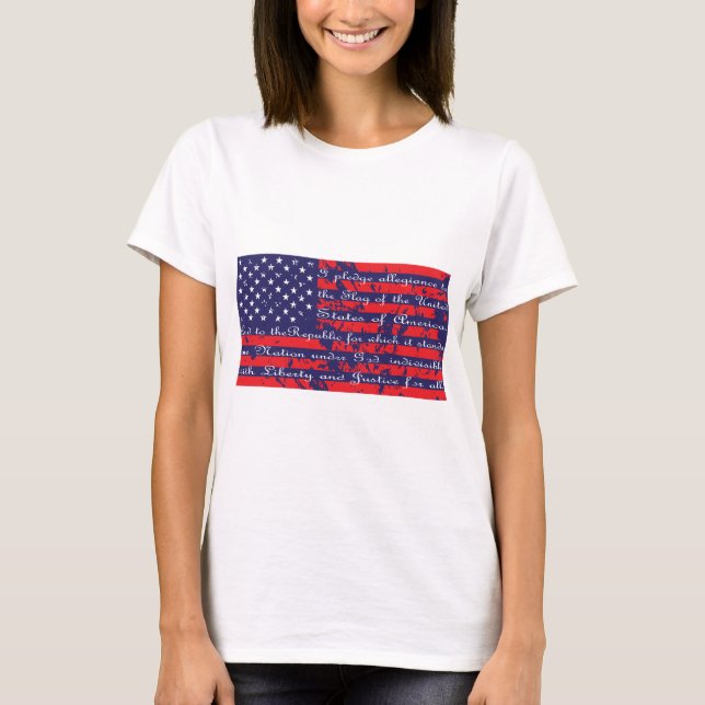 Flagga-pledge T Shirt (Framsida)