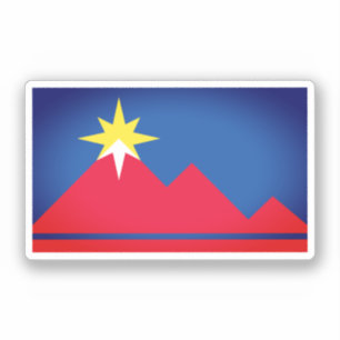 Flagga Pocatello, Idaho Klistermärken