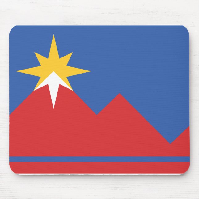 Flagga Pocatello, Idaho Musmatta (Framsidan)